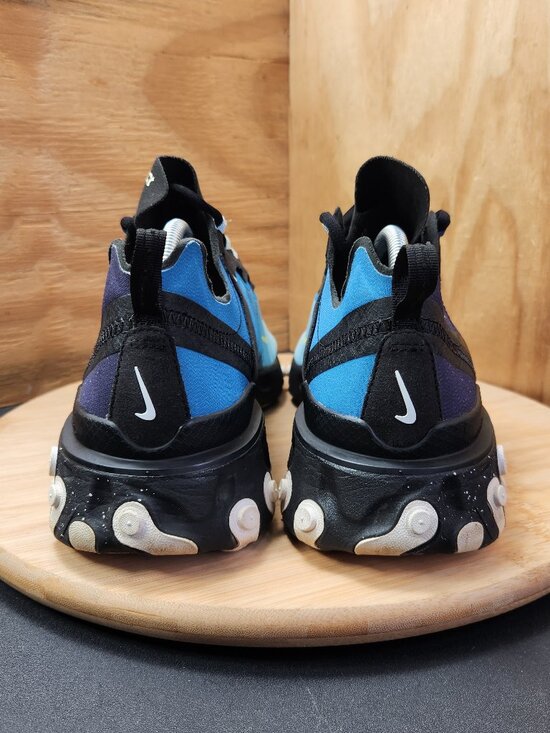 Nike React Element 55 Mens Blue Running Shoes Sneakers Size 10.5 Day and Night main image 6